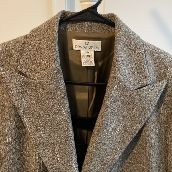 Brand:Donna Gray, S:14,C:brown/tan.New2 pcs suit,Mat:Cotton, polyester,Rayon. - Picture 2 of 9